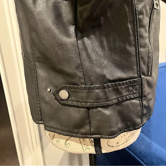 Lucky Brand Faux Leather Vegan Moto Jacket - Picture 16 of 16